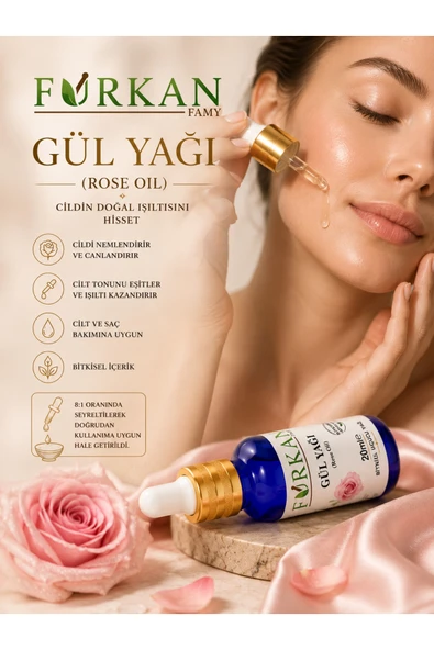 Famy Furkan Gül Yağı (Uçucu) 20ml - Resim 2