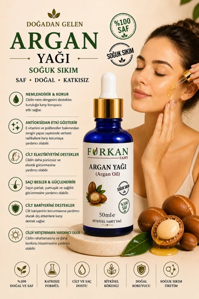 Famy Furkan Argan Yağı 50ml - Resim 2