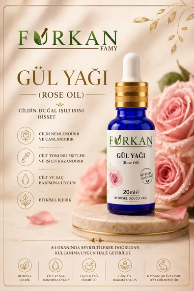 Famy Furkan Gül Yağı (Uçucu) 20ml ürün görseli 1