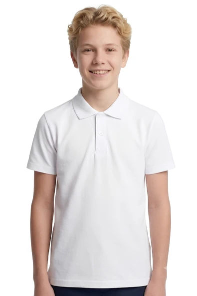 Erkek Çocuk %100 Pamuk ve Okul Tarz  T-Shirt 4-16 Yaş 12726AT ürün görseli 1