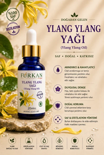 Famy Furkan Ylang Ylang Yağı 20ml (Uçucu) ürün görseli 1