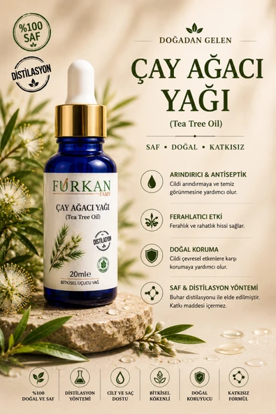 Famy Furkan Çay Ağacı Yağı 20ml (Uçucu) ürün görseli 1