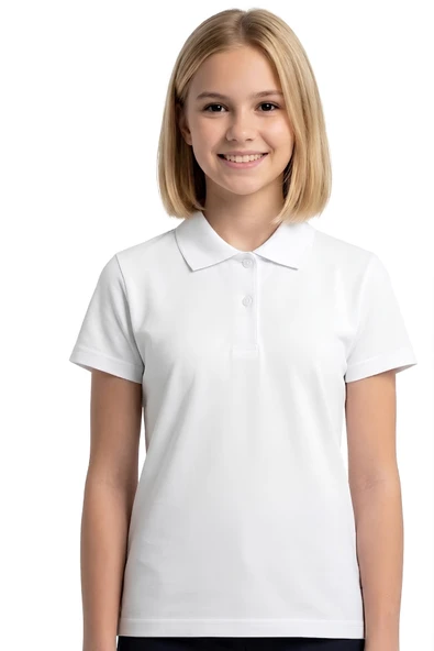 %100 Pamuk ve Okul Tarz T-Shirt Kız Çocuk 5-16 Yaş 12728AT ürün görseli 1