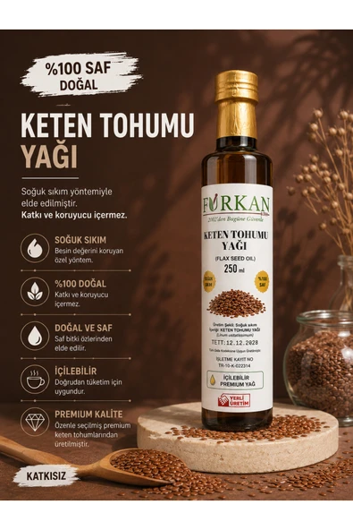 Famy Furkan Keten Tohumu Yağı 250ml ürün görseli 1