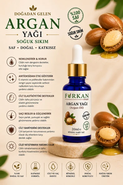 Famy Furkan Argan Yağı 20ml ürün görseli 1