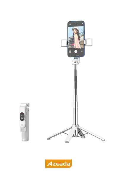 Jopus Bluetoothlu ve Şarjlı Kumandalı LED Işıklı Selfie Çubuğu Tripod Özellikli Beyaz PD-P06-V2 ürün görseli 1