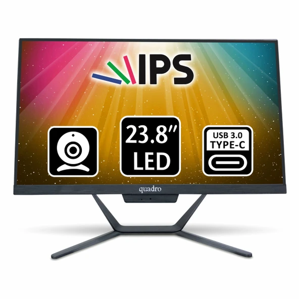 Quadro Stark H224 26165 i5-12450H 16GB 480SSD 23.8" FullHD FreeDOS All In One Bilgisayar ürün görseli 1