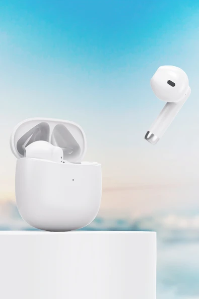 Simex İOS Android Uyumlu Stereo Bluetooth Kulak İçi Kulaklık 38 Saat Kullanım V5.4 Electra Beyaz ürün görseli 1