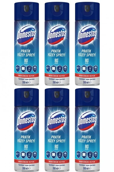 Domestos Pratik Yüzey Spreyi 200 Ml 6 Lı Set ürün görseli 1