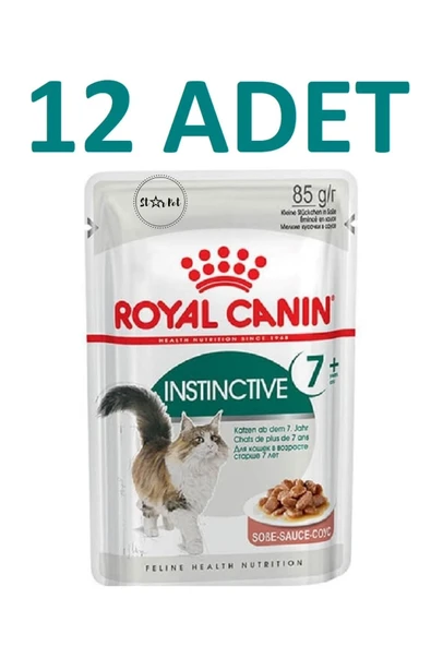 Royal Canin Instinctive 7 Yaş ve Üzeri Sos içerisinde Yaş Kedi Maması 12 x 85g ürün görseli 1