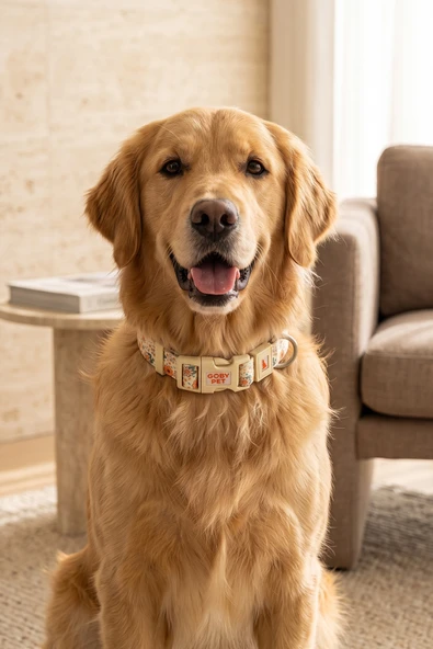 Köpekler İçin Dayanıklı Ve Güvenli, Desenli Boyun Tasması ( 25mm ) ürün görseli 1