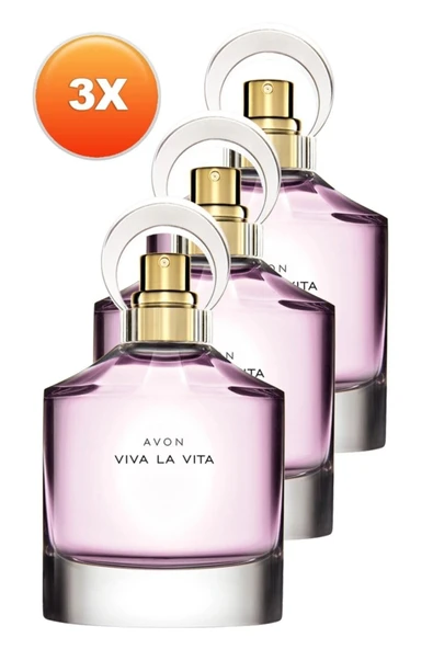 AVON Viva La Vita Kadın Parfüm Edp 50 Ml 3'lü Set ürün görseli 1