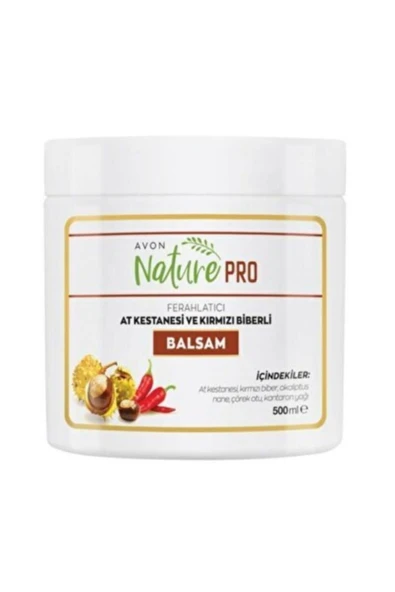 AVON Nature Pro At Kestanesi Ve Kırmızı Biberli Balsam 500 ml ürün görseli 1
