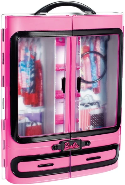 Barbie Pembe Gardrop DMT57 Teşhir Ürünüdür Eksik Parçalar Vardır ürün görseli 1