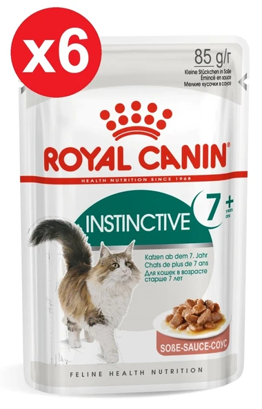 Royal Canin İnstinctive 7+ Gravy Pouch Yaşlı Kedi Konservesi 6 Adet 85 Gr ürün görseli 1