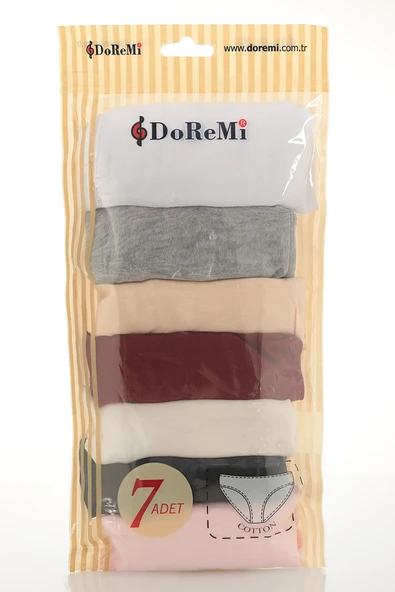 Doremi Desenli Daily Fit 7'li Günlük Rahat Kalıp Kadın Külot ürün görseli 1
