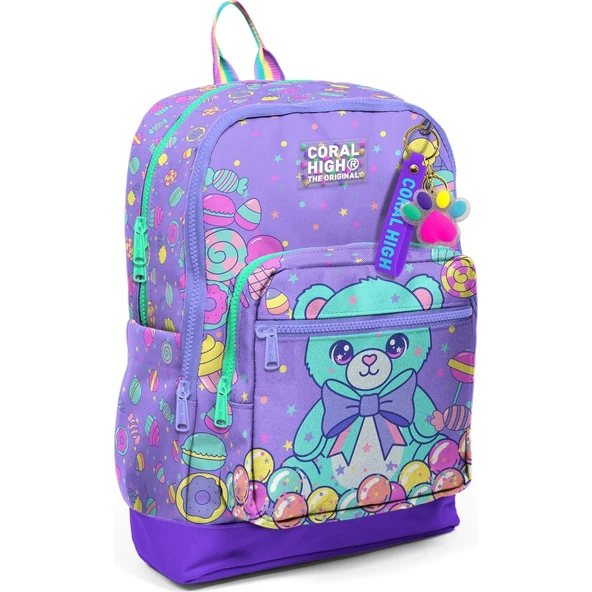 Coral High Kids Şeker Ayıcık Desenli Okul Sırt Çantası 33205 ürün görseli 1