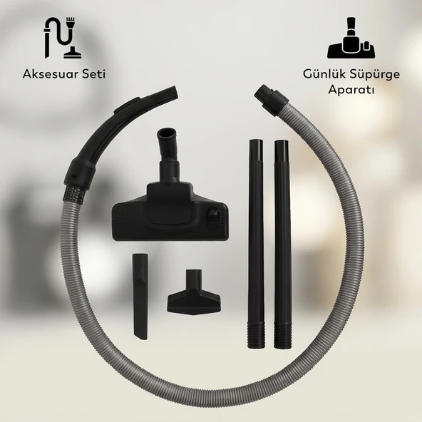 Conti CS-105 Lily Islak Kuru Süpürge Mavi - Resim 5