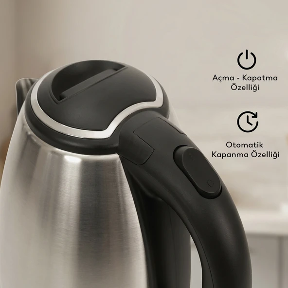 Conti CK-280 Zenith Su Isıtıcı Çelik Kettle - Resim 5