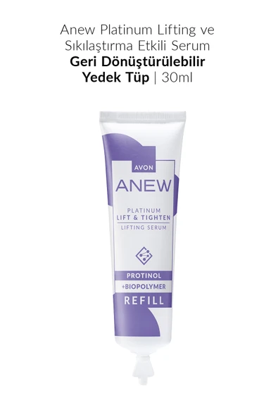 AVON Anew Platinum Lifting ve Sıkılaştırma Etkili Serum - Geri Dönüştürülebilir Yedek Tüp 30ml ürün görseli 1