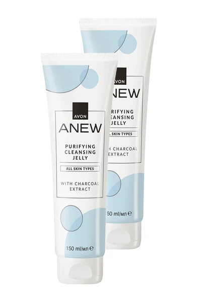 AVON Anew Purifying Cleansing Jelly Kömür Özlü Arındırıcı Temizleyici Jel 150 Ml. İkili Set ürün görseli 1