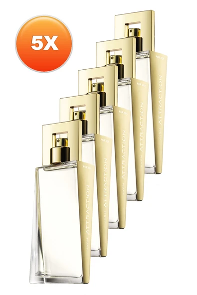 AVON Attraction Kadın Parfüm Edp 50 ml 5'li Set 5050000102674 ürün görseli 1