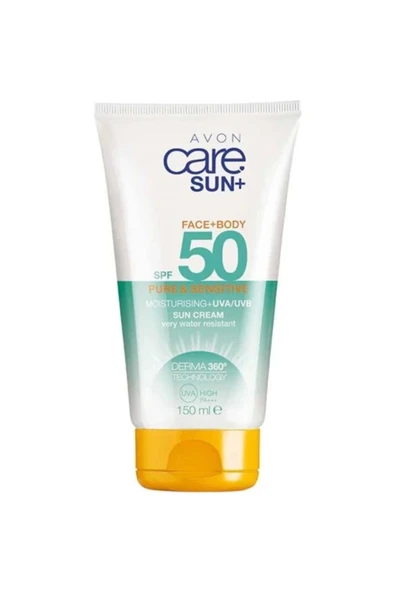 AVON Care Sun+ Pure & Sensitive Face+body Güneş Kremi 150ml ürün görseli 1