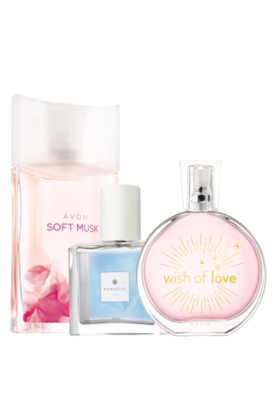 AVON Soft Musk & Wish of Love & Perceive Üçlü Kadın Parfüm Seti ürün görseli 1