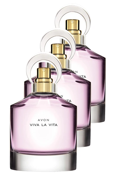 AVON Viva La Vita Kadın Parfüm Edp 50 Ml. Üçlü Set ürün görseli 1
