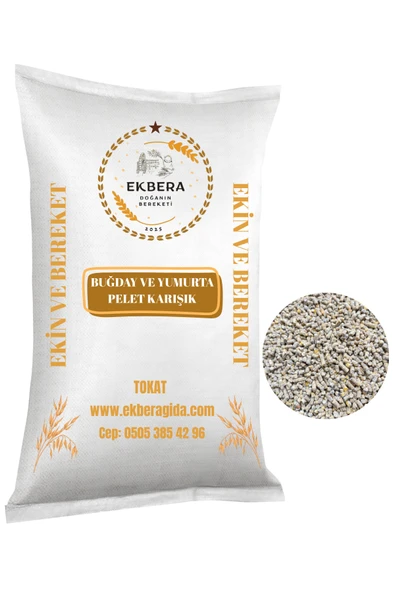 EKBERA Yumurta Pelet & Buğday Karışım Yem - 10 kg ürün görseli 1