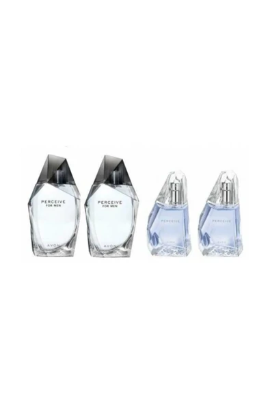 AVON Perceive  Bayan50 ml  Edp (2 Adet)+ Perceive 100 ml Erkek Edt(2 Adet) ürün görseli 1