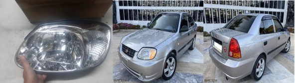 Hyundai Accent ADMİRA (04-06) Far 2004 DEN 2006 yılına kadar SOL Şoför tarafı ürün görseli 1