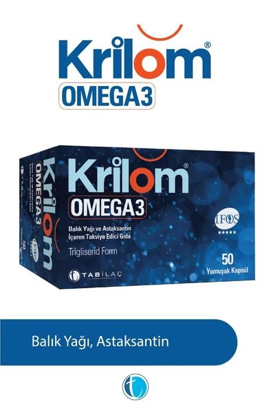 Krilom Omega 3 50 Yumuşak Kapsül Balık Yağı ürün görseli 1