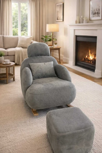 OSSA TREND HOME Yeni Nesil Sallanan Berjer+Puf Hediye ürün görseli 1