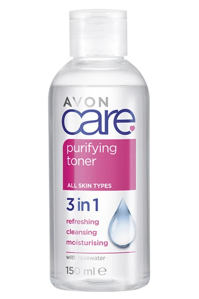 AVON Care Purifying Toner 3 In 1 Gül Suyu Içeren Cilt Temizleme Toniği 150 Ml. ürün görseli 1