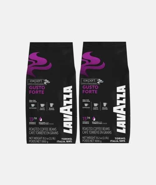 Lavazza Expert Gusto Forte Çekirdek Kahve 2 x 1 kg ürün görseli 1