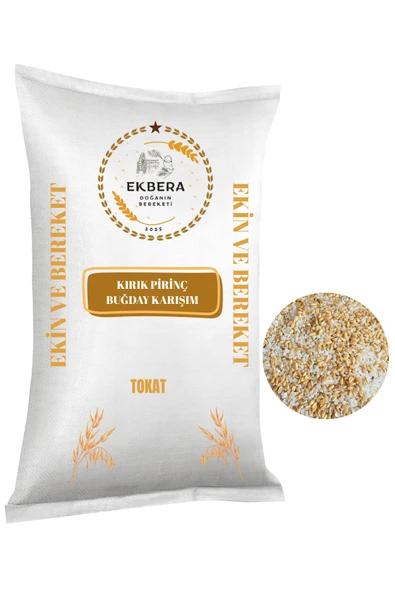 EKBERA Kırık Pirinç ve Buğday Karışımı - 10 KG - Yemlik Tahıl Karışımı ürün görseli 1
