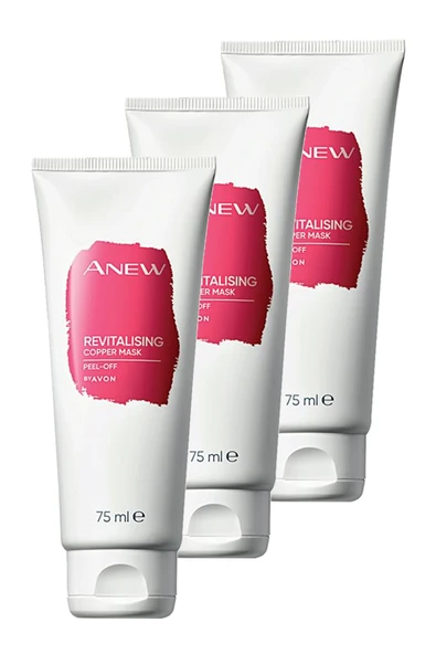 AVON Anew Revitalising Canlandırıcı Soyulabilir Bakır Maske 75 Ml. Üçlü Set ürün görseli 1
