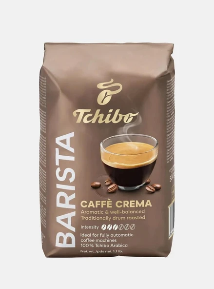 Tchibo Barista Caffe Crema 500 gr  Yumuşak Lezzetli Çekirdek Kahve Türkiye Menşeli ürün görseli 1