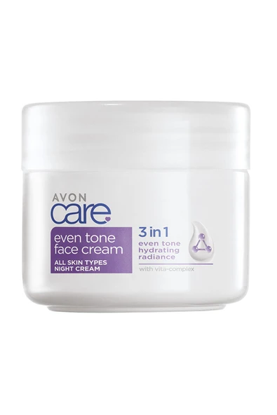 AVON Care 3 in 1 Even Tone Vita Complex Gece Yüz Kremi 100 Ml. ürün görseli 1