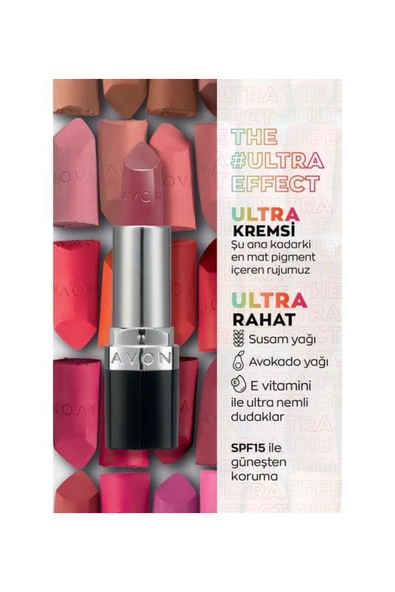 AVON Ultra Kremsi Ruj - Toasted Rose - Resim 2