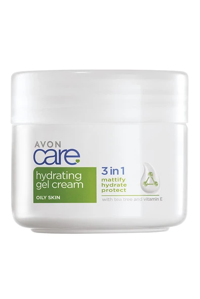 AVON Care 3 in 1 Çay Ağacı ve E Vitaminli Nemlendirici Yağlı Ciltler İçin Yüz Jeli 100 Ml. ürün görseli 1
