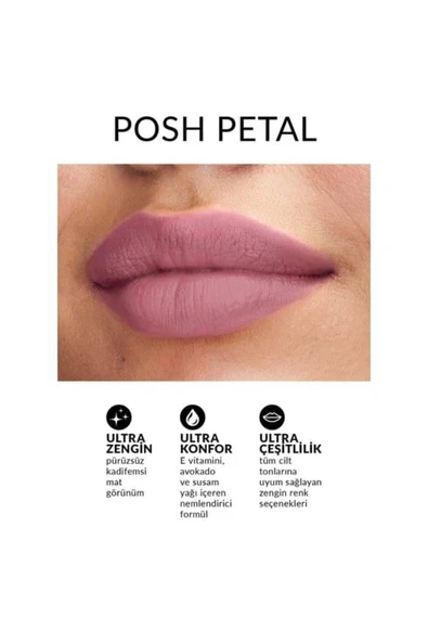 AVON Ultra Matte Ruj - Posh Petal - Resim 2