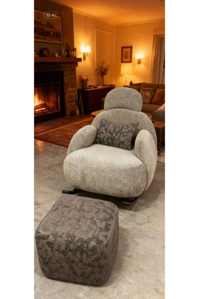 OSSA TREND HOME Yeni Nesil Sallanan Berjer+Puf Hediye ürün görseli 1