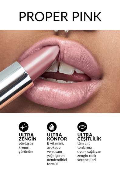 AVON Ultra Kremsi Ruj Proper Pink - Resim 2