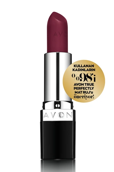 AVON True Perfectly Mat Ruj - Berry Blast ürün görseli 1