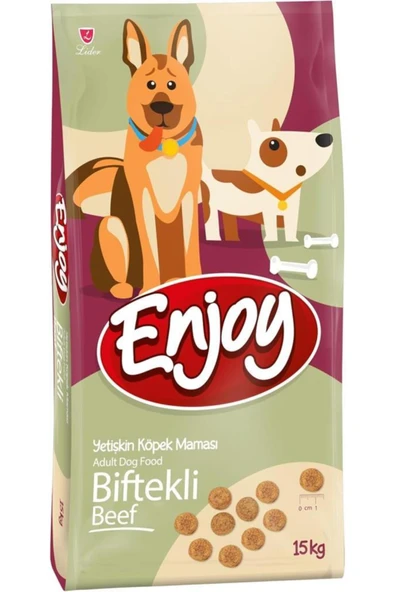 Enjoy Biftekli Yetiskin Köpek Mamasi 15 kg ürün görseli 1