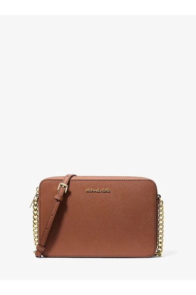 Micheal Kors Taba  Jet Set Saffiano Deri Çapraz Omuz Çantası MK-35T8GTTC9L ürün görseli 1