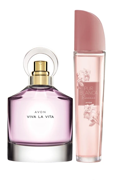 AVON Viva La Vita Ve Pur Blanca Essence Kadın Parfüm Paketi ürün görseli 1