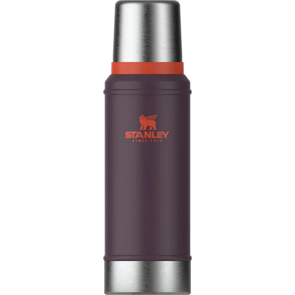 Stanley The Legendary Klasik Vakumlu 0.75 lt Çelik Termos - Mor/Turuncu ürün görseli 1